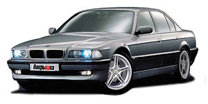 BMW 7 (E38) 1994 - 2001, коврики в салон